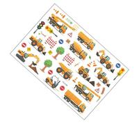 Hohopeti Pegatinas Infantiles de Pared Diseño de Excavadora y Semáforo Adhesivos Educativos de 40X60 CM para Habitación de Decoración Colorida para Dormitorio Infantil y Sala de Juegos