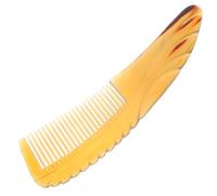 Hohopeti Peine de Cuerno de Buey para Mujeres y Hombres Peine Desenredante y Masajeador de Cabelludo Diseño Portátil con Textura Suave y Mango Ergonómico y Multifuncional para Uso Diario