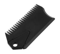 Hohopeti Peine para Cera de Tablas de Surf Negro Herramienta para Aplicar y Quitar Cera Llave para Quillas Integrada Plástico Resistente Mantenimiento Rápido para Tablas de Paddleboard