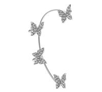 Hohopeti Pendientes Clip Oreja con Circonita Sin Perforación para Mujer Elegante Manguito Cartílago Derecho Accesorio Ligero y Delicado para Uso Diario y Regalo