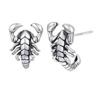 Hohopeti Pendientes de Escorpión para Hombre Diseño Vintage y Ligero Aretes de Animal con Acabado Envejecido Joyería de Fiesta y Uso Diario