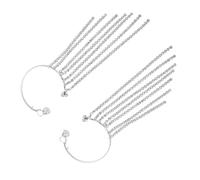 Hohopeti Pendientes Largos de Cadena con Borla y Brillantes para Mujer Aretes Colgante de Diseño Elegante y Atractivo para Fiesta Trabajo y Uso Diario