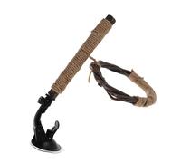 Hohopeti Percha para Pájaros con Ventosa Portátil, Columpio de Madera Natural Mediano con Cuerda de Sisal, Juego Multifuncional para Loros, Periquitos y Aves Pequeñas, Accesorio para