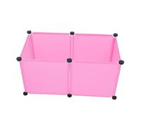 Hohopeti Pet Cage Mini Valla Desmontable para Mascotas Pequeñas Material Resistente para Conejos y Hámsters DIY para Recinto Seguro y Ejercicio Casa Color Aleatorio Color Aleatorio