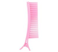 Hohopeti Pinza para Seccionar el Cabello Profesional Tamaño Grande Plástico Ligero Rosa Pinzas de Peluquería para Cortar Colorear y Peinar Accesorio Portátil para Uso Salón y Viaje