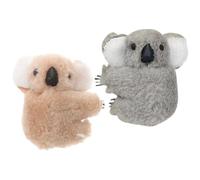 Hohopeti Pinzas Cabello Koala 2 Piezas, Clips Pequeños para Mujer, Colores Caqui y Gris, Accesorios Únicos para Cabello Largo y Fino, Ideales para Fiestas y Uso Diario