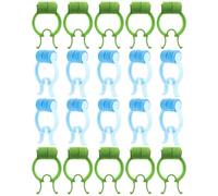 Hohopeti Pinzas Nasales para Ejercicios de Respiración Pulmonar 20 Unidades 10 Azules 10 Verdes Clips Prácticos para Detener Hemorragias Nasales y Cuidado Respiratorio Hogar