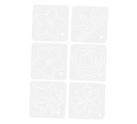 Hohopeti Plantillas De Acolchado Acrílicas 6 Piezas, Herramienta De Costura Diy Para Patchwork, Material Acrílico Transparente, Uso En Manualidades De Bordado y Costura