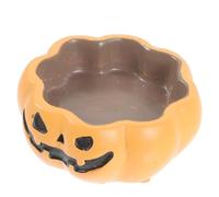 Hohopeti Plato para Reptiles de Resina con Diseño de Calabaza Resistente y Seguro Tazón de Agua y Alimento Antidesbordante para Tortugas y Serpientes