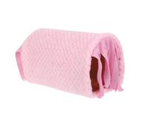 Hohopeti Plush Chinchilla Tunnel Hideout Small Pet Sleeping Nest Warm Cozy Habitat For Guinea Pigs and Hedgehogs Easy To Clean Winter Resting Place