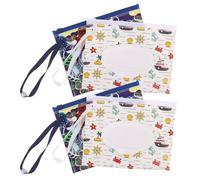 Hohopeti Porta Toallitas para Pañales 4 Piezas Bolsa Reutilizable de Eva Cremallera Sellada para Ñiño 18x14 Cm Estuche Portátil para Viaje y Guardería