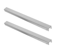 Hohopeti Protectores de Borde para Gabinetes de Cocina, Tiras de Moldura de Acero Inoxidable 304, 2 Piezas de 28 Cm, Antideslizantes y Resistentes a Rayones para Hogar, Baño y