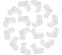 Hohopeti Protectores de Esquinas Transparentes para Acuario 20 Unidades 5 MM de Grosor Parachoques de Borde de Vidrio en PVC Flexible Anticolisión para Tanques de Peces Accesorios para