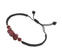 Hohopeti Pulsera Unisex de Feng Shui con Cuerda Trenzada Amuleto Chino de Prosperidad y Suerte para Hombre y Mujer