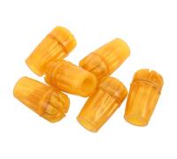 Hohopeti Puntas de Goma Antideslizantes para Bastón de Trekking 6 Unidades Dorado Resistente para Senderismo Exterior Soporte Estable Accesorios para Muletas y Andadores