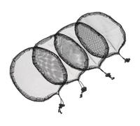 Hohopeti Redecillas Elásticas Material Nylon y Encaje 4 Piezas Transpirable Buena Elasticidad para Moño de Pelo Negro para Ocasión Formal