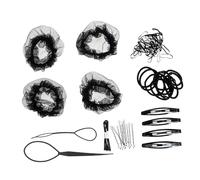 Hohopeti Redes Elásticas para Moño de Ballet Malla Fina Invisible y Resistente para Mujeres y Niñas Accesorios para Trenzas y Peinados de Danza Color Oscuro