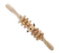Hohopeti Rodillo Masajeador Abdominal de Madera con Mango Ergonómico Masajeador Manual para Cuerpo Completo Promueve Circulación y Muscular