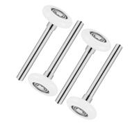 Hohopeti Rodillos de Nylon para Puerta de Garaje con Vástago Kit de 4 Piezas con Cojinetes Silenciosos Ruedas Duraderas para Repuesto y Mantenimiento de Puertas de Garaje