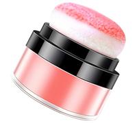 Hohopeti Rubor en Polvo Suelto para Mejillas Coral Rojo Polvo Facial Compacto con Textura Maquillaje para Mujeres Acabado Natural y Control de Grasa Uso Diario de Belleza