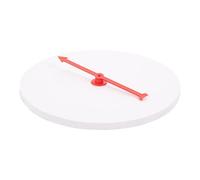 Hohopeti Rueda de Premios Giratoria de Plástico 19 CM Rueda de Lotería Casera en Blanco para Fiestas Juego de Mesa Educativo Azar Plato Giratorio DIY para Diversión Familiar