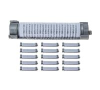 Hohopeti Rulos para Permanente 16 Piezas Grandes Gris Pinzas Rizadoras para Cabello Corto y Flequillo Barras Permanentes Autoadhesivas para Volumen en Raíces Herramientas de Peinado en