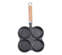 Hohopeti Sartén para Huevos Fritos Diseño de Cuatro Compartimentos, Antiadherente, Mango Resistente al Calor, Uso en Cocinas de Inducción y Gas, Herramienta para Cocinar Huevos en Hogar o