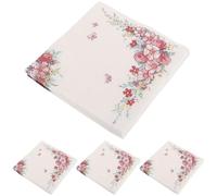 Hohopeti Servilletas de Papel Decorativas Impresión de Flores, 20 Unidades por Paquete, 4 Paquetes, Servilletas Desechables para Fiestas, Bodas y Decoración Navideña, Accesorios de Fiesta