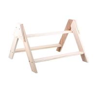 Hohopeti Soporte de Madera Natural para y Aves Perchero para Pollo y Pet Plaything Accesorio para Gallineros Que Fomenta Ejercicio y Equilibrio