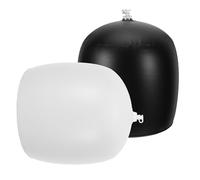 Hohopeti Soporte Inflable para Sombreros de Pvc Negro y Blanco, Moldeador para Gorras de Béisbol 57-62 Cm, Kit 2 Piezas Boquilla Elevada, Adecuado para Viajes y Organización Hogar