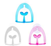 Hohopeti Soporte para Estropajos Ventosa 3 Piezas Estante para Esponjas de Plástico Duradero Escurridor de Toallitas para Cocina y Baño Colgador sin Taladro Color Color Aleatorio