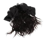 Hohopeti Sujeta-cabello Moño Falso Postizos para Mujer Pinza para Pelo Fino Extensión Coleta Rizada Tocado Lazo para Mujer para Cabello y Fino