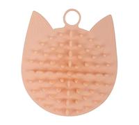 Hohopeti Suministros para Mascotas Peine de Masaje para Gatos Tabla para Rascar Ayuda para El Aseo Personal para Pelo Suelto Rosa