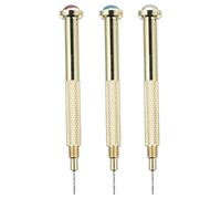 Hohopeti Taladro Manual para Uñas Metálico 3 Piezas Herramienta para Piercing Dijes Adecuado para Decoración Gel Acrílico y Colgantes Uso Profesional Manicura y Nail Art Color Aleatorio