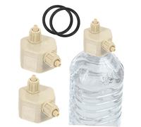 Hohopeti Tapas de botella de CO2 rápido Difusor Aquatainer Air 2 piezas Generador de CO2 portátil Botella de generador de CO2 Acuario Aire Reactor de Dióxido de Carbono Piezas Reemplazables Generador