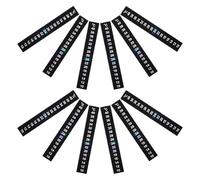 Hohopeti Tiras Adhesivas Termómetro LCD para Acuarios y Terrarios Medidor de Temperatura Adhesivo para Frascos de Fermentación 12 Piezas Monitoreo Preciso Interior