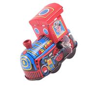 Hohopeti Tren de Juguete de Hojalata Cuerda para Diseño Clásico Vintage Juguete Mecánico Portátil y Colorido Adecuado para Juegos Infantiles y Colecciones Obsequio Navidad o