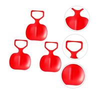 Hohopeti Trineo de Nieve de Plástico Engrosado para 3 Piezas, Tabla Deslizante Resistente y Ligera para Nieve, Césped y Arena, Juguete Exterior para Invierno y Recreación Color Aleatorio