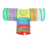 Hohopeti Túnel Plegable para Conejos y Pequeños Roedores Juguete Interactivo de Poliéster Resistente Tamaño Compacto Adecuado para Esconderse y Juego en Casa o Viajes Accesorios para