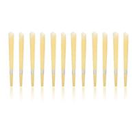 Hohopeti Varillas de Aromaterapia para Orejas 12 Unidades Grandes Color Amarillo Claro Aroma a Bergamota, Cera Compacta Práctica para Limpieza y Alivio en Cuidado del Oído