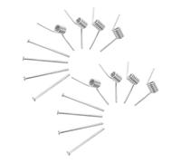 Hohopeti y Acabado Liso de Resortes Tipo V de Acero Inoxidable 8 Piezas Tamaño 2.5x0.7x0.4 Cm, Sujeción Segura para Pinzas de Pelo Plateadas para Garras de Cabello