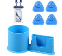 Hohota Stand-Up Paddleboard Accessory Set Spill-Proof Cup Holder + Impermeable Touch Screen Phone Dry Bag-Equipment For Kayaking Canoeing, And Stand-up Paddleboarding (azul)