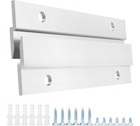 HOHOVYVY 2 piezas de ganchos para cuadros en forma de Z de aleación de aluminio para espejos, paneles de pared e imágenes gancho oculto para una apariencia limpia (45,5 cm)