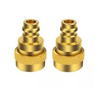 HOHOVYVY 2 piezas latón para R134A a R1234YF ajustable alta baja presión conector adaptador