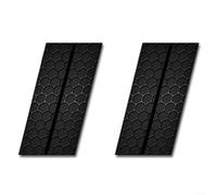 HOHOVYVY 2 piezas para Honeycomb Auto B Pilar Pegatinas impermeables DIY Puerta del coche Post Pegatinas (A)