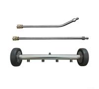 HOHOVYVY 4000 PSI limpiador de alta presión para subsuelo con acoplamiento rápido, acero inoxidable y estructura de aluminio, 4 boquillas intercambiables para subsuelos de vehículos, entradas (gris y