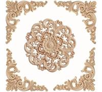 HOHOVYVY 5 Piezas Molduras Decorativas Madera,Adornos Para Muebles,Calcomanías De Madera Decorativas Cama Gabinete Muebles Decorativas Decorativas