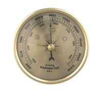 HOHOVYVY Barómetro analógico, termómetro exterior, esfera multifuncional, barómetro con termómetro, higrómetro meteorológico