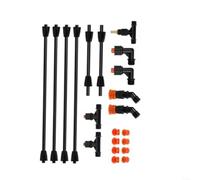 HOHOVYVY Barra de jardín de 4 boquillas con conector de latón de 1/4 pulgadas y varillas de polipropileno reforzado para mochila y tanque pulverizadores para campo grande