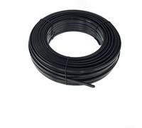 HOHOVYVY Cable calefactor autorregulable, 20 W/m, 50 m, ignífugo, para descongelación de tuberías y techos, con revestimiento de polietileno y conductor de cobre estañado, negro (30 m)